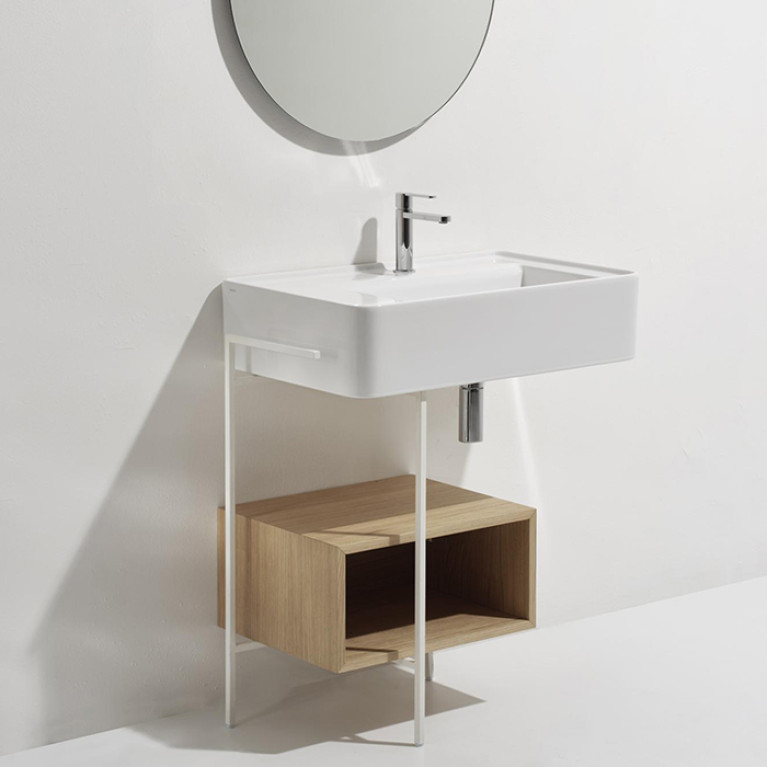 SIMAS RATIO  Раковина чаша подвесная  65x46xh18 см, с 1 отв. для смесителя, без перелива, цвет белый