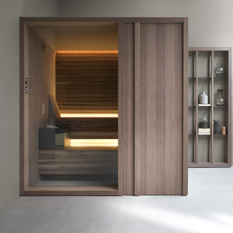 Effegibi Yoku S Door Сауна 174x132h214см, DX, цвет: осина термообработанная