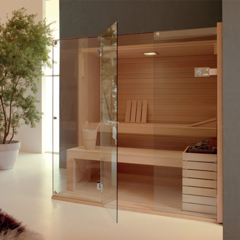 Effegibi Sky Corner 80 Сауна 200x180xh201см, SX, отделка: канадский хемлок