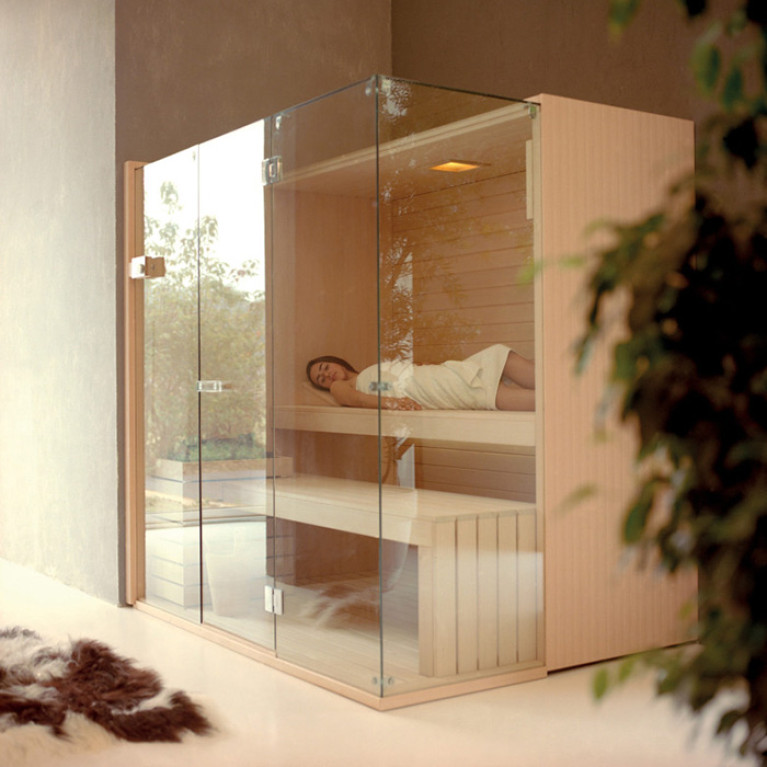 Effegibi Sky Corner Био-Сауна 230x200h211см, DX, цвет: осина термообработанная
