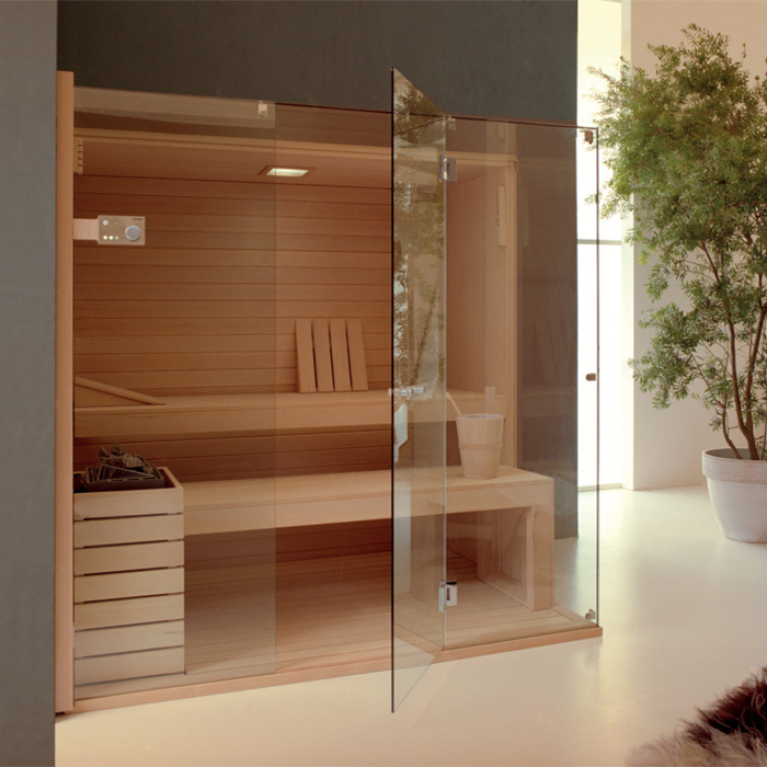 Effegibi Sky Corner 60 Био-Сауна 200x150xh201см, DX, отделка: канадский хемлок