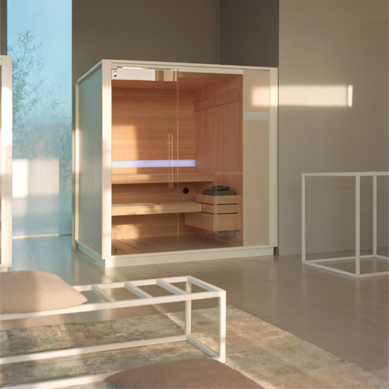 Effegibi One S Сауна для ниши R.H. 214x171xh226см, отделка: Soft Sand