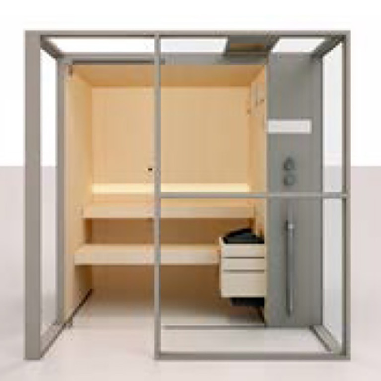 Effegibi Logica S Filo Сауна 214x250h217см, в нишу R.H., цвет: Stone