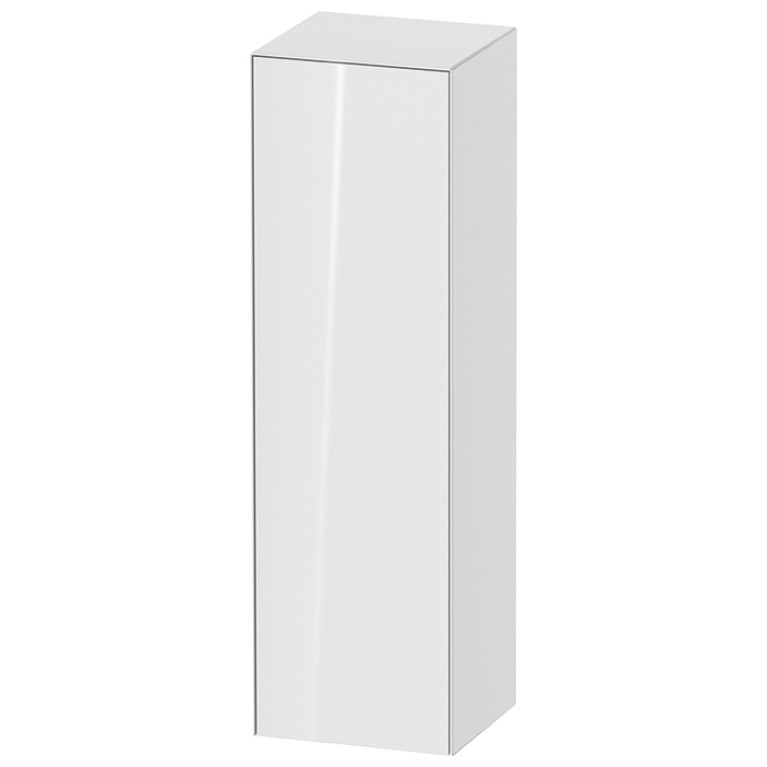 Duravit White Tulip Шкаф подвесной, 1320x400x360 мм, 1 дверца, 3 стекл полки с алюм, петли справа, цвет: белый высокоглянцевый