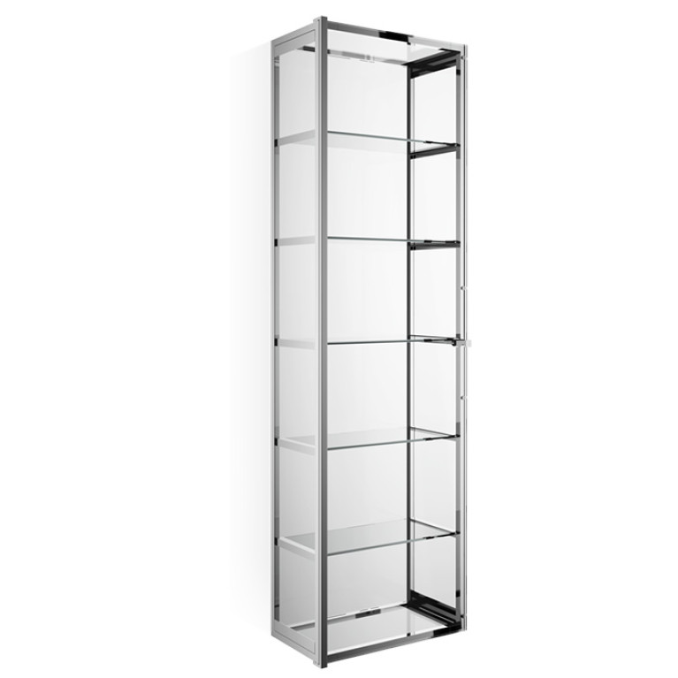Decor Walther Glas S 4 Шкафчик подвесной 35x19x120см, стекло прозрачное, цвет: хром ЗАКАЗ ПО ЗАПРОСУ