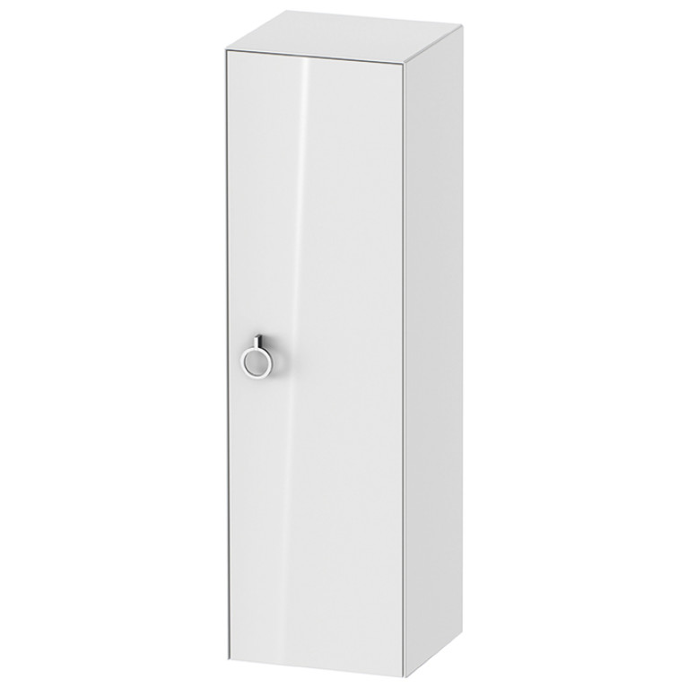 Duravit White Tulip Шкаф подвесной, 1320x400x360 мм, 1 дверца, 3 стекл полки с алюм, петли справа, цвет: белый высокоглянцевый