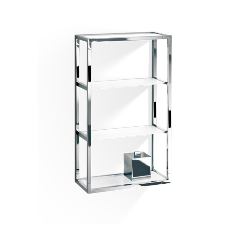 Decor Walther ET 6 Шкафчик открытый 35x15x60см, стекло белое, цвет: хром