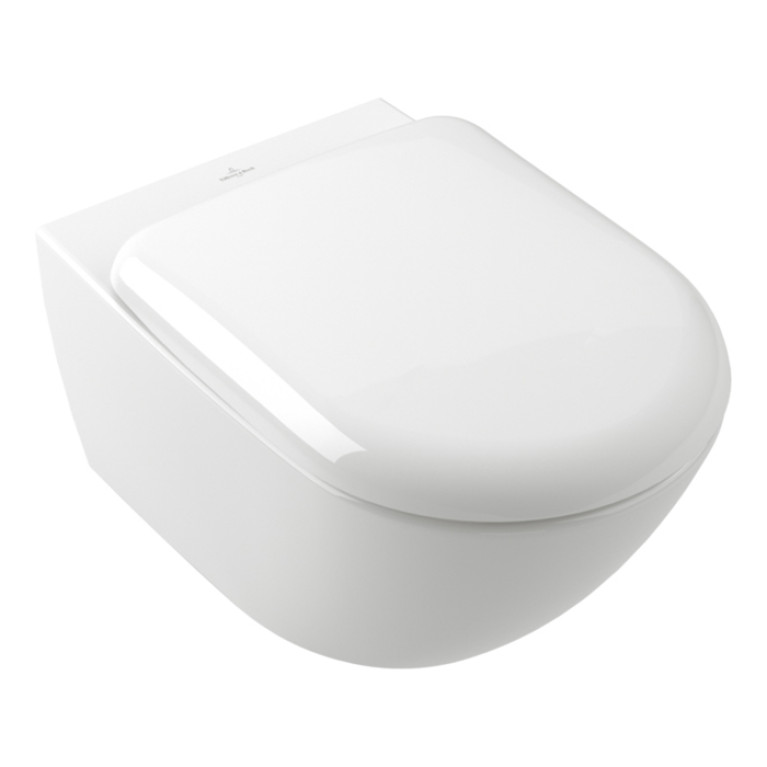 VilleroyBoch Antao Унитаз подвесной, безободковый, смыв Tornado, CeramicPlus, цвет альпийский белый (без сиденья)
