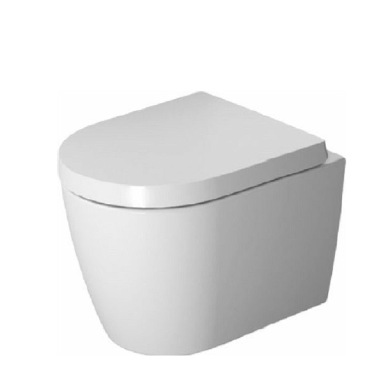 Duravit ME by Starck Комплект: унитаз подвесной Compact Rimless, 370x480 мм 253009 + сиденье с микролифтом: 002019 цвет: белый (Спец.цена из наличия)