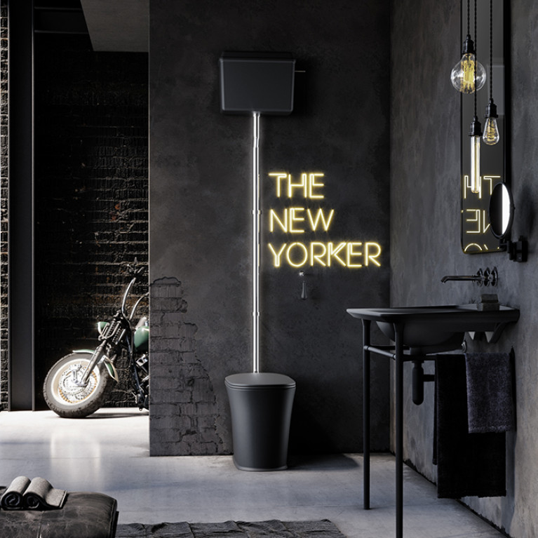 Kerasan  The New Yorker Сиденье для унитаза SLIM, быстросъемное, SoftClose, цвет: черный матовый