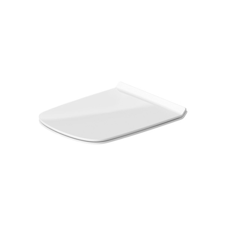 Duravit DuraStyle Сиденье для удлиненного унитаза (253709, 254209) цвет белый, петли нерж сталь. с микролифтом (Спец.цена из наличия)