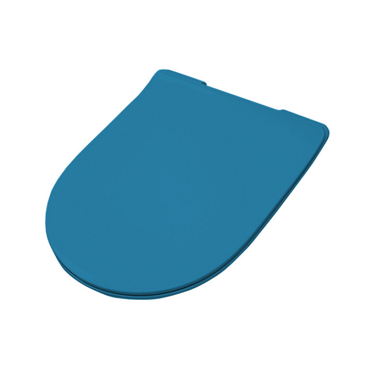 Artceram FILE 2.0 Крышка с сиденьем Slim для унитаза, механизм soft-close, цвет avio/хром