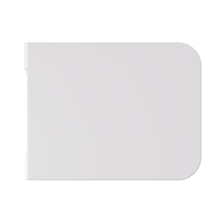 Alice Hide Сиденье с крышкой для унитаза Square, тонкое, с микролифтом, белый матовый, крепления хром