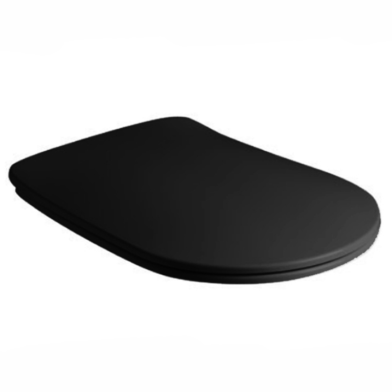 Kerasan Tribeca Сиденье &rdquo;Slim&rdquo; для унитаза c микролифтом цвет: черный матовый