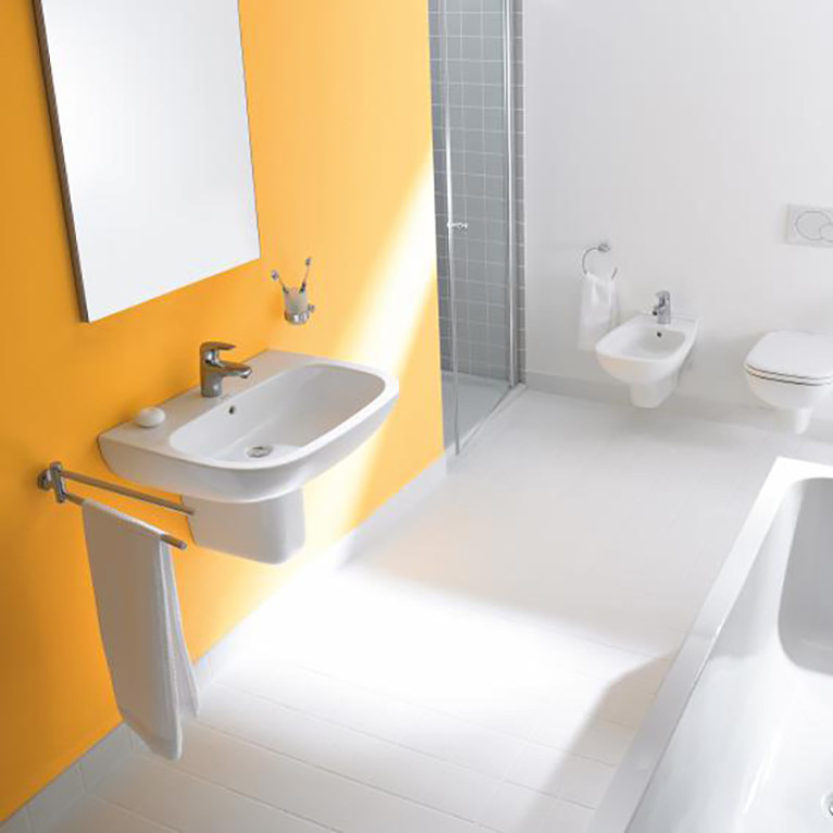 Duravit  D-CODE Полупьедестал для раковин D-Code. Полупьедестал D-Code для умывальников 07054500002/07484500002, крепление к стене в комплекте