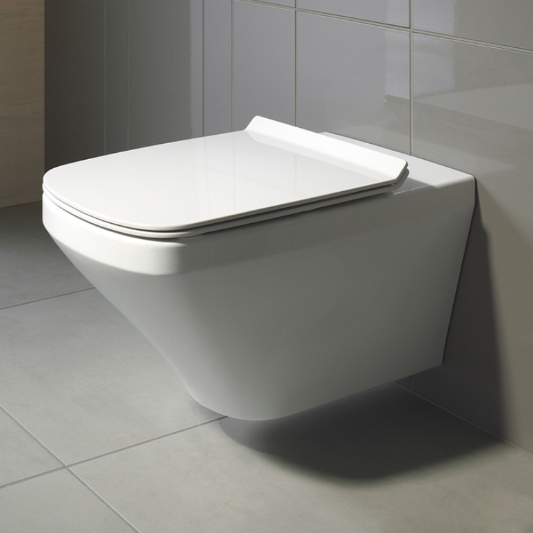 Duravit DuraStyle Комплект: унитаз подвесной 540х370 мм, 255209 + сиденье с микролифтом 006379,  цвет белый (СПЕЦЦЕНА)