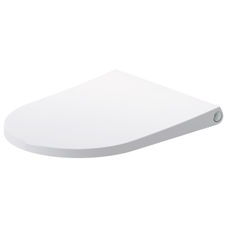 DURAVIT Bento Starck Box  Сиденье для унитаза съемное, с микролифтом, белый глянец/нерж сталь