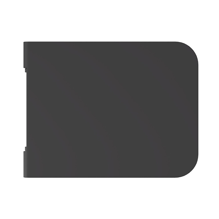 Alice Hide Сиденье с крышкой для унитаза Square, тонкое, с микролифтом, чёрный матовый, крепления хром