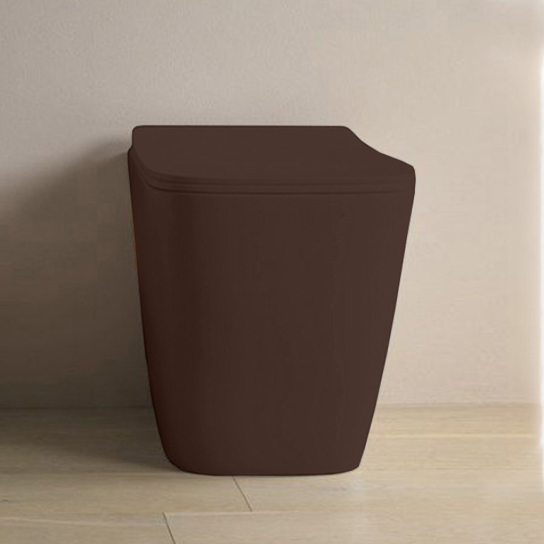 Artceram A16 Сиденье для унитаза с микролифтом ,  цвет marrone cocoa, шарниры хром