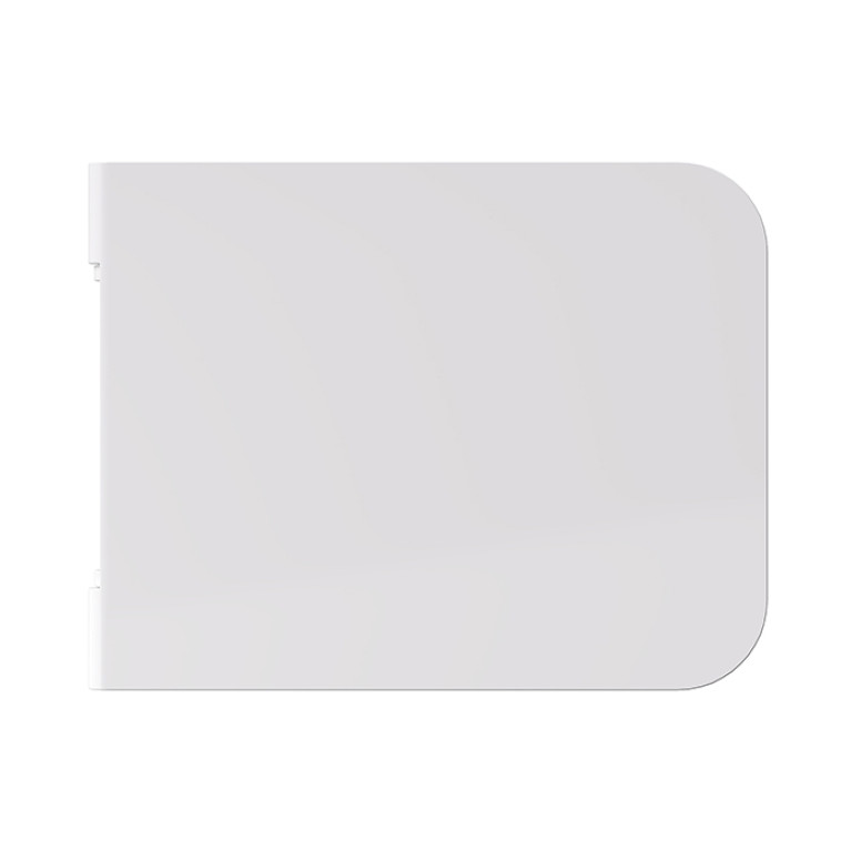 Alice Hide Сиденье с крышкой для унитаза Square, тонкое, с микролифтом, белый глянцевый, крепления хром