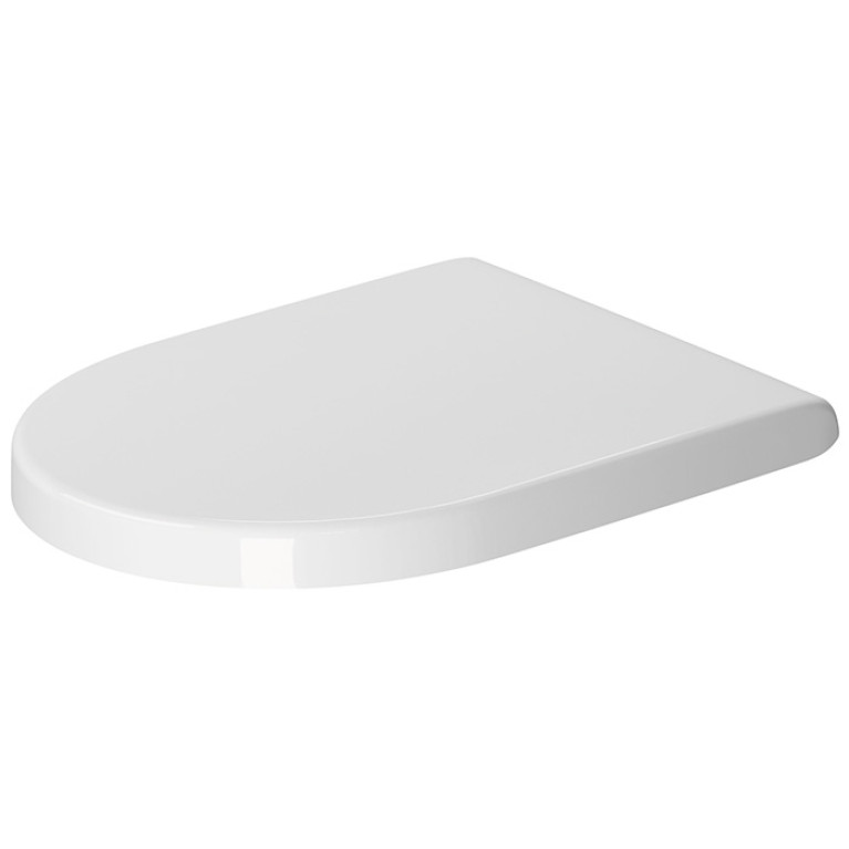 Duravit Starck 3 Сиденье с крышкой , белое ,петли  нерж сталь, без микролифта (Спец.цена!!!)