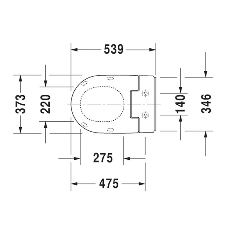 DURAVIT SensoWash&reg; Slim Сиденье  с душем для унитазов 254459/256359/252859/252959/216959/253359/212959/222659