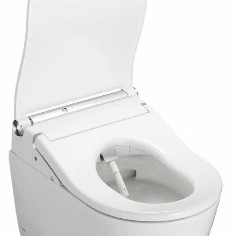 TOTO WASHLET RW  Сиденье 579*391*108мм, с дистанционным управлением, для унитаза CW542/CW563,  цвет: белый/отделка серебро