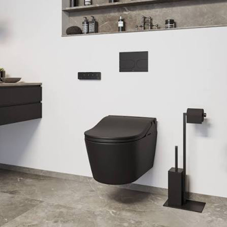 TOTO WASHLET RW Сиденье 579*391*108 мм, с дистанционным управлением, для унитаза CW542/CW563, цвет: черный матовый