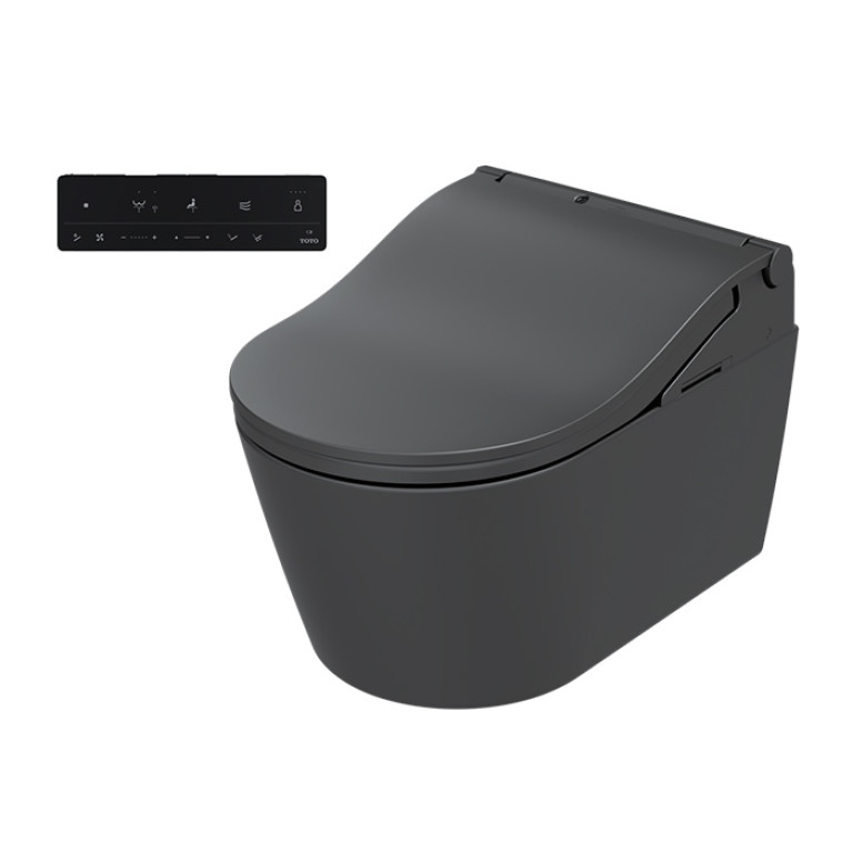 TOTO WASHLET RW Сиденье 579*391*108 мм, с дистанционным управлением, для унитаза CW542/CW563, цвет: черный матовый