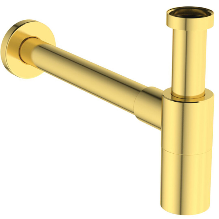 Ideal Standard Сифон G1 1/4 для умывальника PVD Brushed Gold