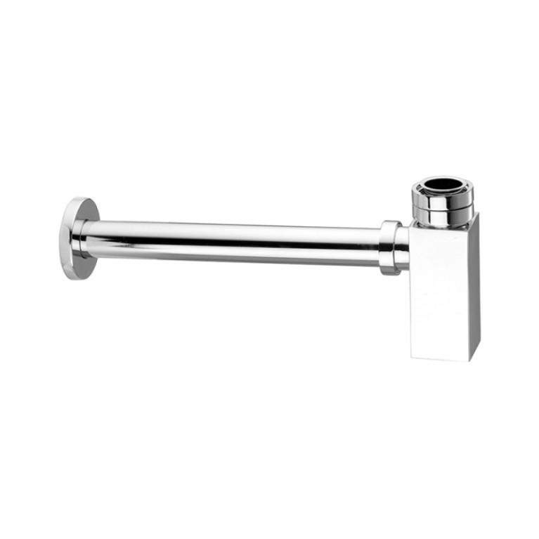 Gattoni Accessori Сифон квадратный под донный клапан 1/1,4 для раковины, цвет хром