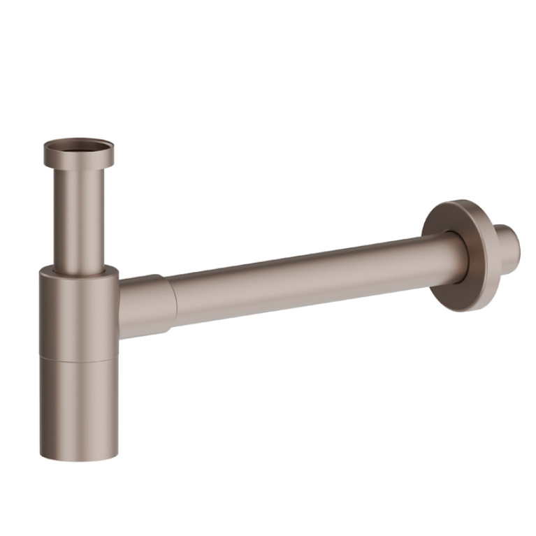 Newform  Сифон для раковины, регулируемый по высоте  D=32 мм - длина=300 мм, цвет:  copper glossy