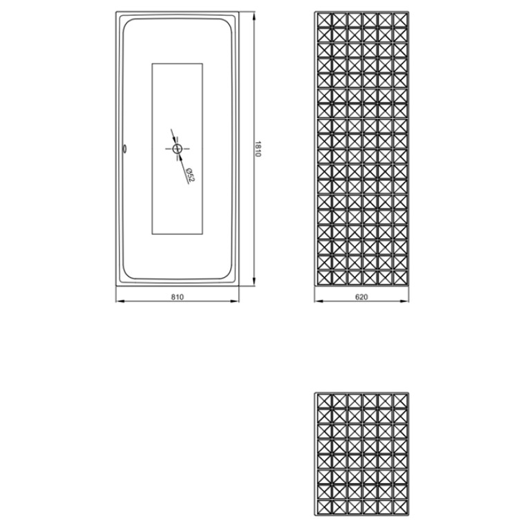 BETTE Слив-перелив Multiplex M5, удлинённый для Silhouette/Ornament/Couture, хром (со склада продаем только с ваннами 3172-!)