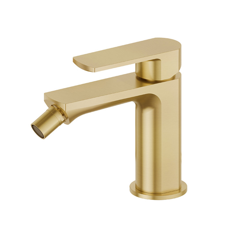 Newform Haka Смеситель для биде без донного клапана, цвет: PVD brushed gold
