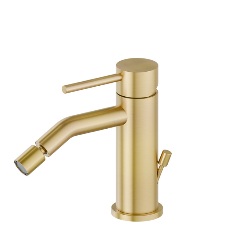 Newform X-Steel Смеситель для биде с донным клапаном, цвет: PVD brushed gold