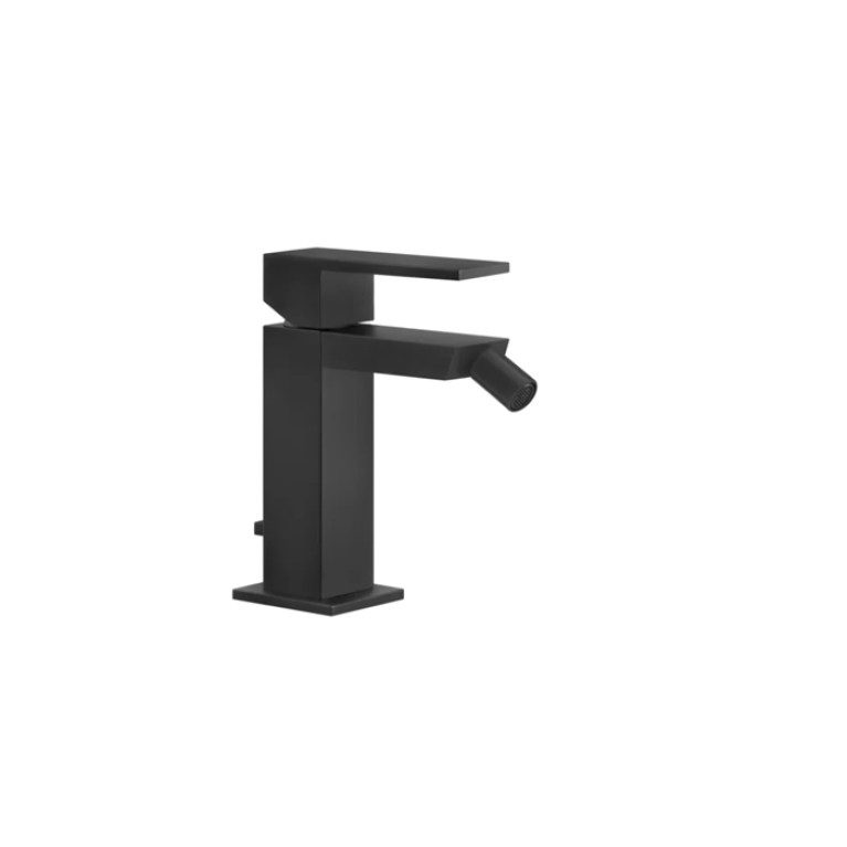 Gessi Rettangolo Смеситель для биде на 1 отверстие, с донным клапаном, цвет: черный