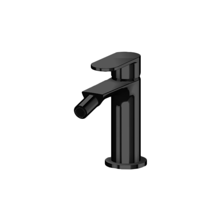 Gattoni H2Omix7000 Смеситель для биде  с донным клапаном, излив 108,8  мм цвет Nero Opaco