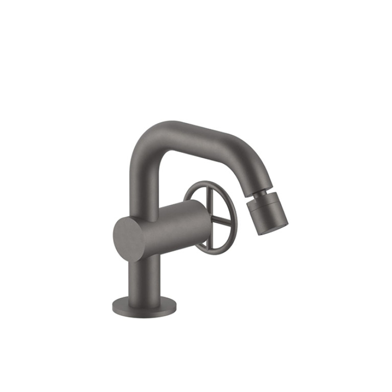 Fantini Fontane Bianche Смеситель для биде, 1 отв., с донным клапаном, цвет: Matt Gun Metal PVD