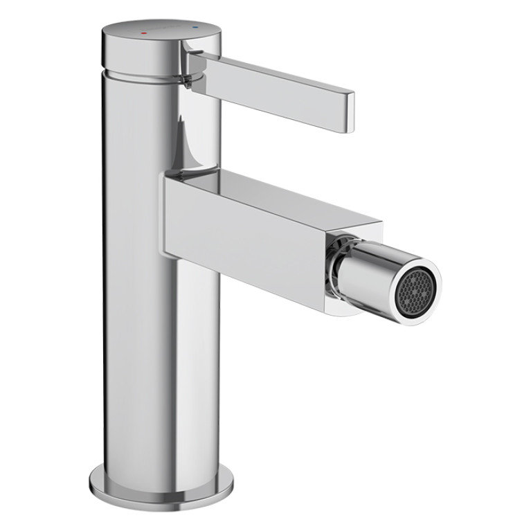 HANSGROHE FINORIS Смеситель для биде на 1 отверстие, однорычажный, с донным клапаном, цвет хром