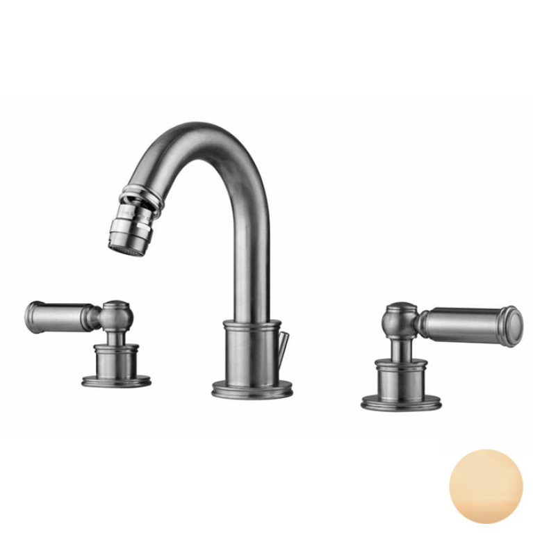 Bossini Liberty Смеситель для биде на 3 отверстия с поворотным изливом и заглушкой 1&rdquo;1/4, цвет: Brushed bronze matt