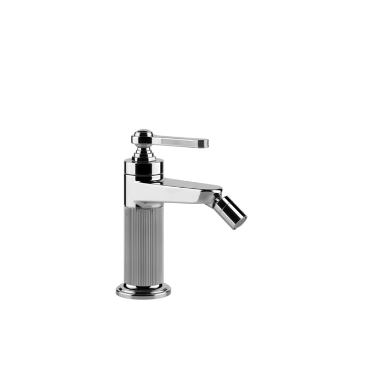GESSI VENTI20 Смеситель для биде на 1 отверстие, однорычажный, в комплекте с донным клапаном, цвет хром