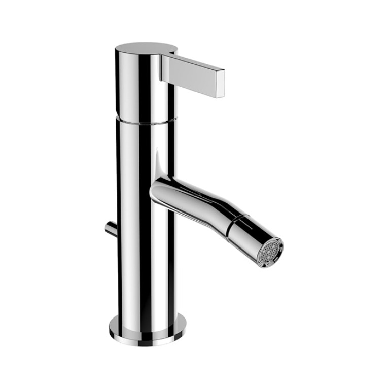 Laufen Kartell Смеситель для биде, на 1 отв, с донным клапаном, излив 110 мм, цвет: хром