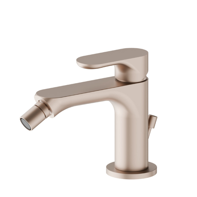 Newform Linfa II Смеситель для биде с донным клапаном, цвет: copper satin