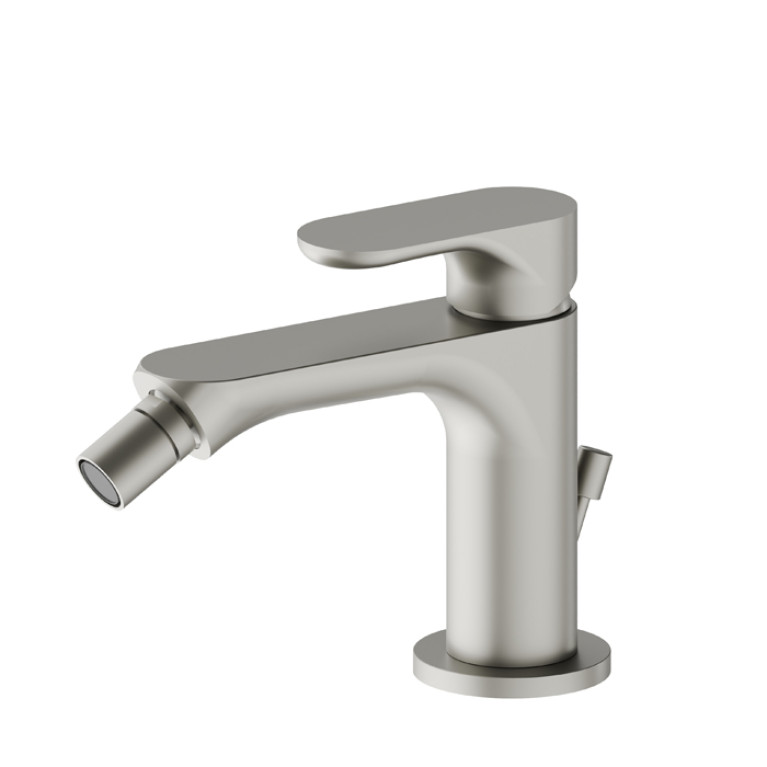 Newform Linfa II Смеситель для биде с донным клапаном, цвет: titanium satin