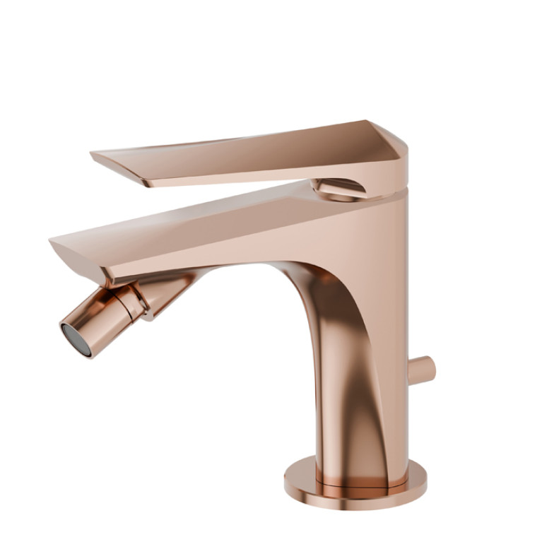 Newform Delta Zero Смеситель для биде с донным клапаном, цвет:  PVD copper bronze