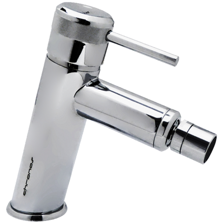 HUBER Chronos Смеситель однорычажный для биде на 1 отверстие с донным клапаном, цвет хром (акция на товар из наличия)