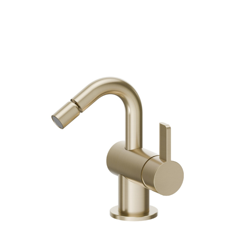 Newform Blink Chic Смеситель для биде с донным клапаном, цвет:  PVD brushed pale gold