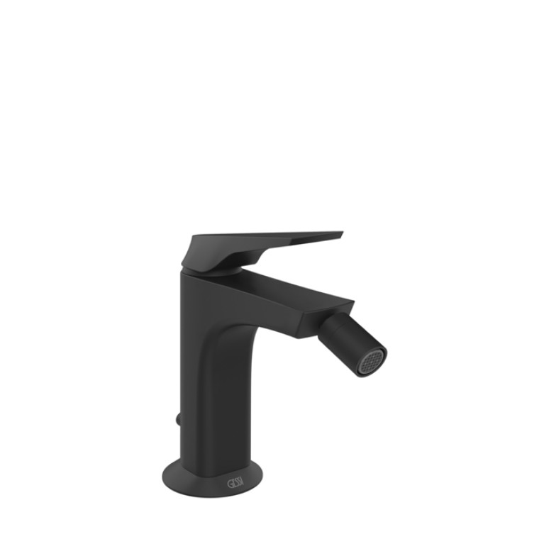 GESSI  VENTAGLIO Смеситель для биде с донным клапаном и соединительными шлангами, цвет: Matte Black