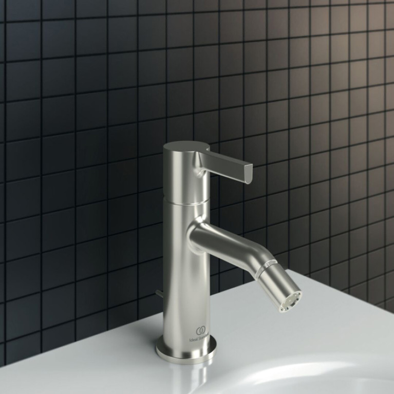 Ideal Standard Joy Смеситель для биде, на 1 отв, с донным клапаном, цвет: PVD Silver Storm