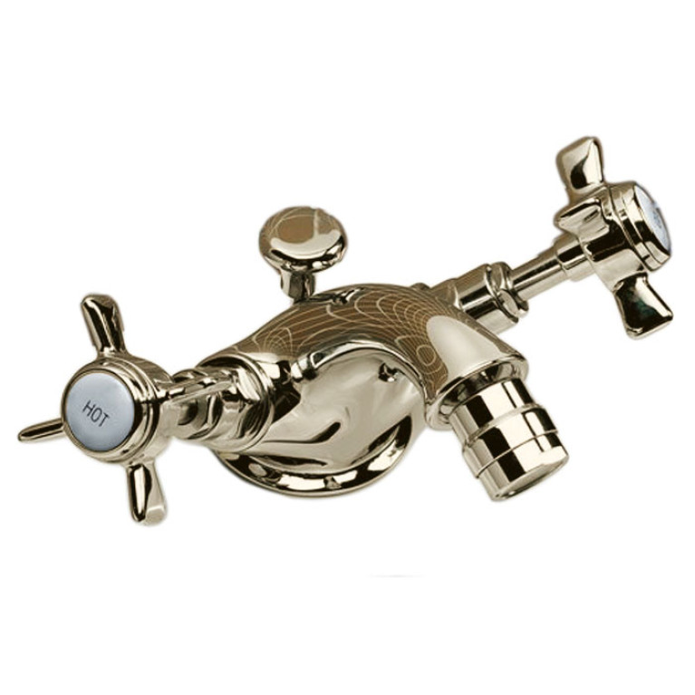 Devon  Devon Coventry Смеситель для биде с донным клапаном, жёсткая (трубка) подводка воды (Цвет: светлое золото)
